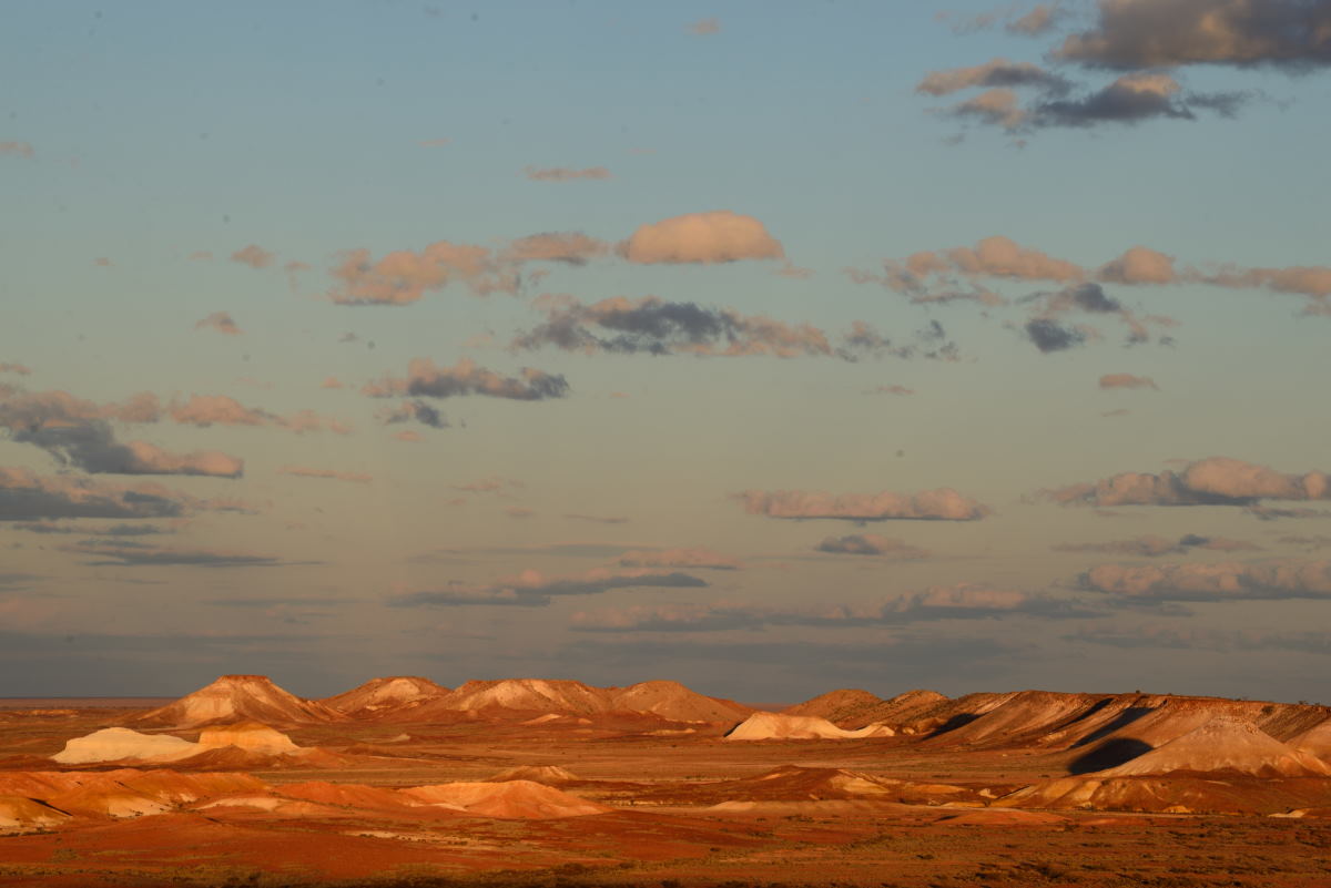 Breakaways sunset in Australia
