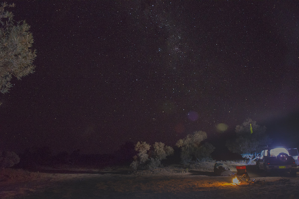 Night sky over the Simpson Desert
