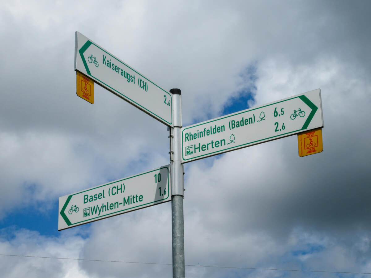 EuroVelo 6 signpost in Germany