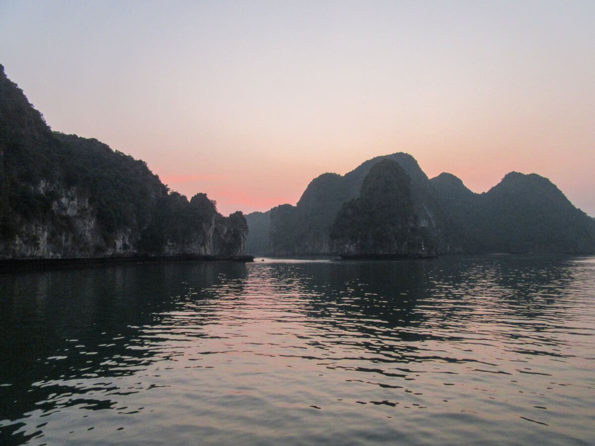 Dawn at Ha Long Bay
