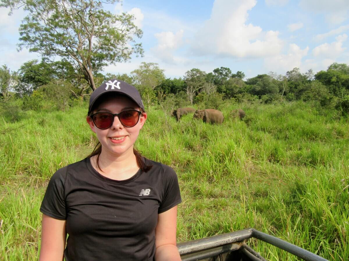 Lauren Pears in Minneriya National Park