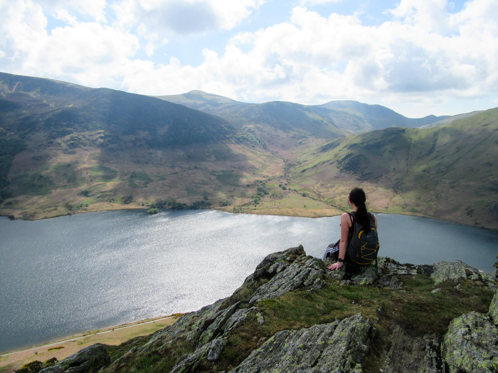 Lauren Pears at the summit of Rannerdale Knotts