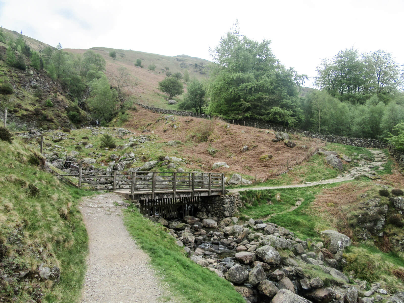 Trail to Helvellyn from Thirlmere