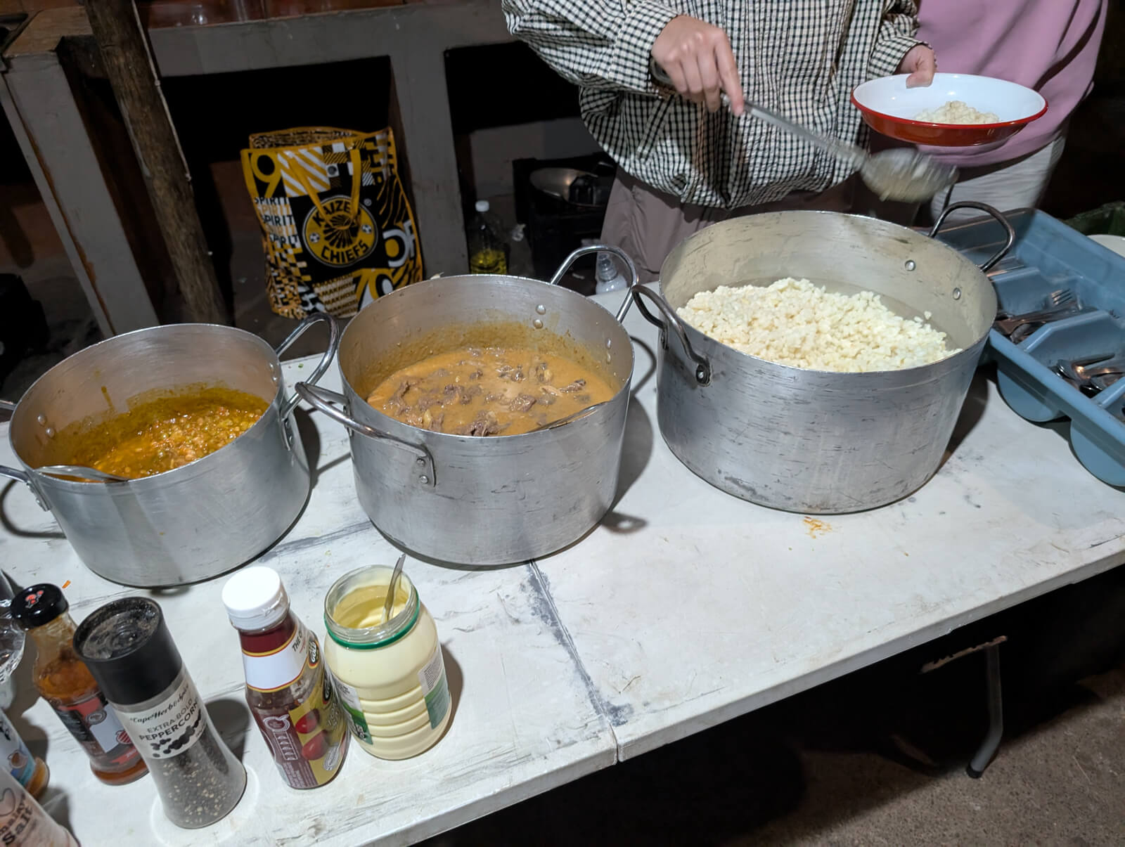 Camp food on the G Adventures' Southern Africa Encompassed tour
