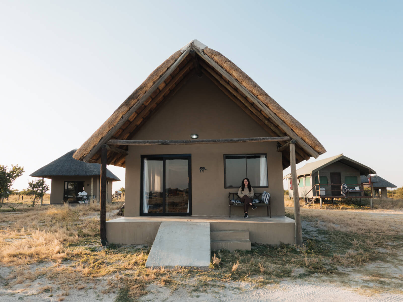 Accommodation at Elephant Sands in Botswana