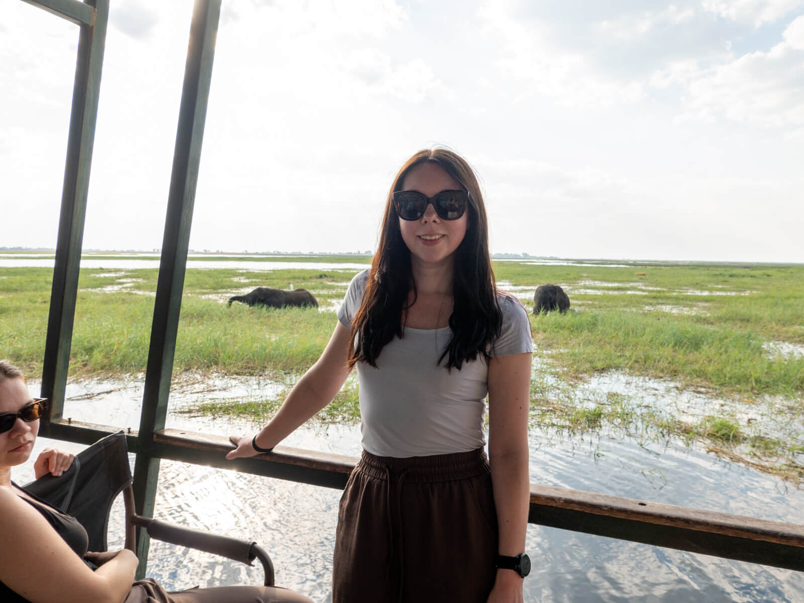 Lauren Pears on a Chobe River cruise