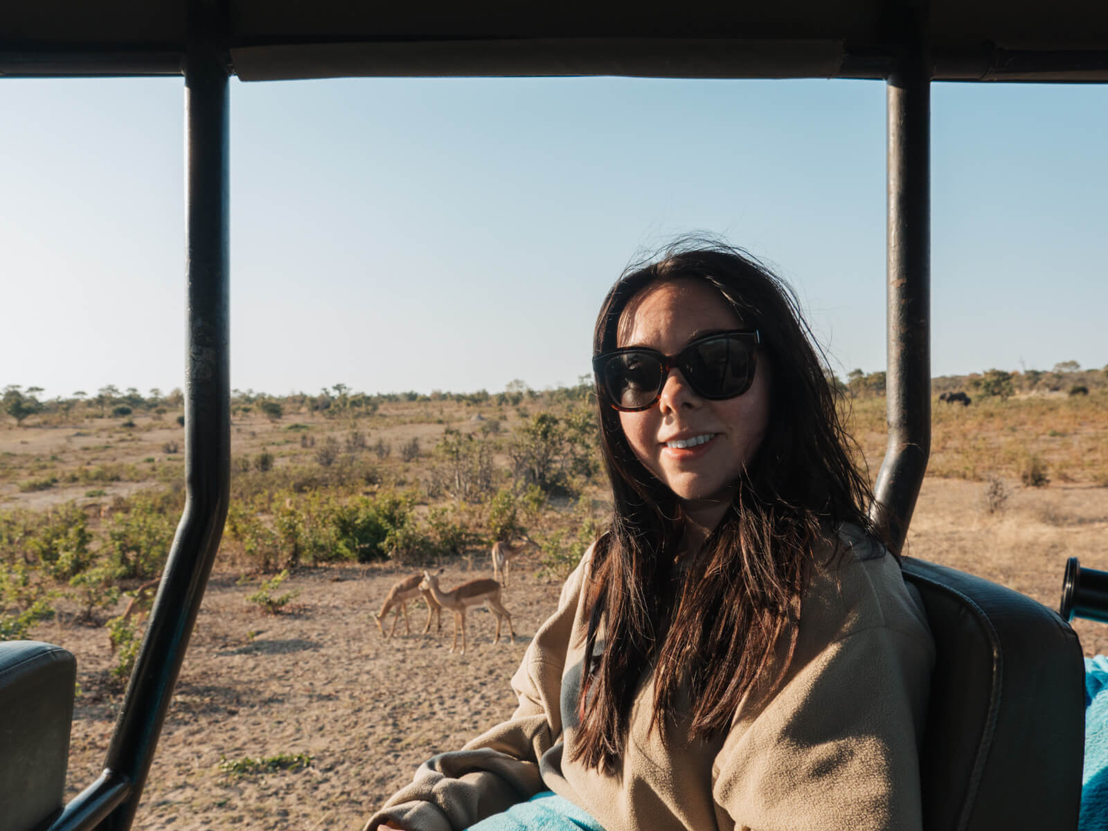Lauren Pears on safari in Chobe National Park
