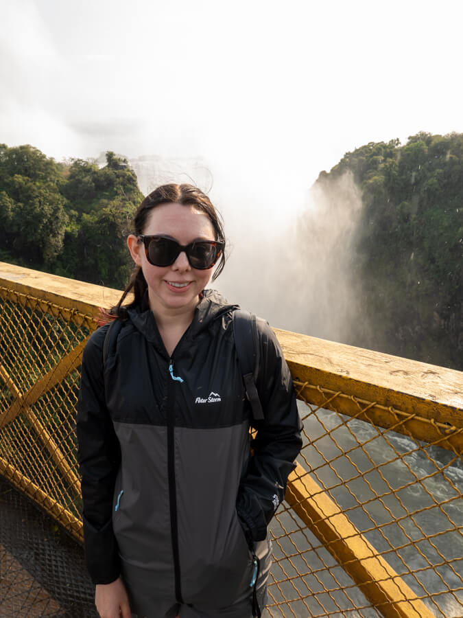 Lauren Pears at Victoria Falls