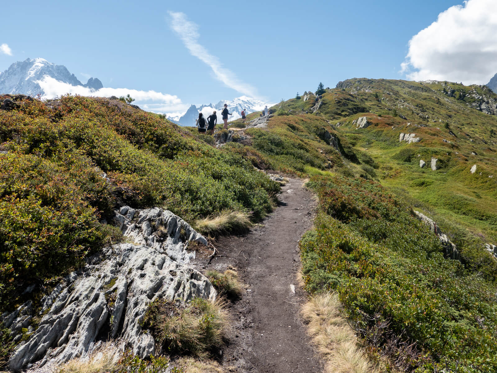 Approaching the summit of Aiguillette des Posettes